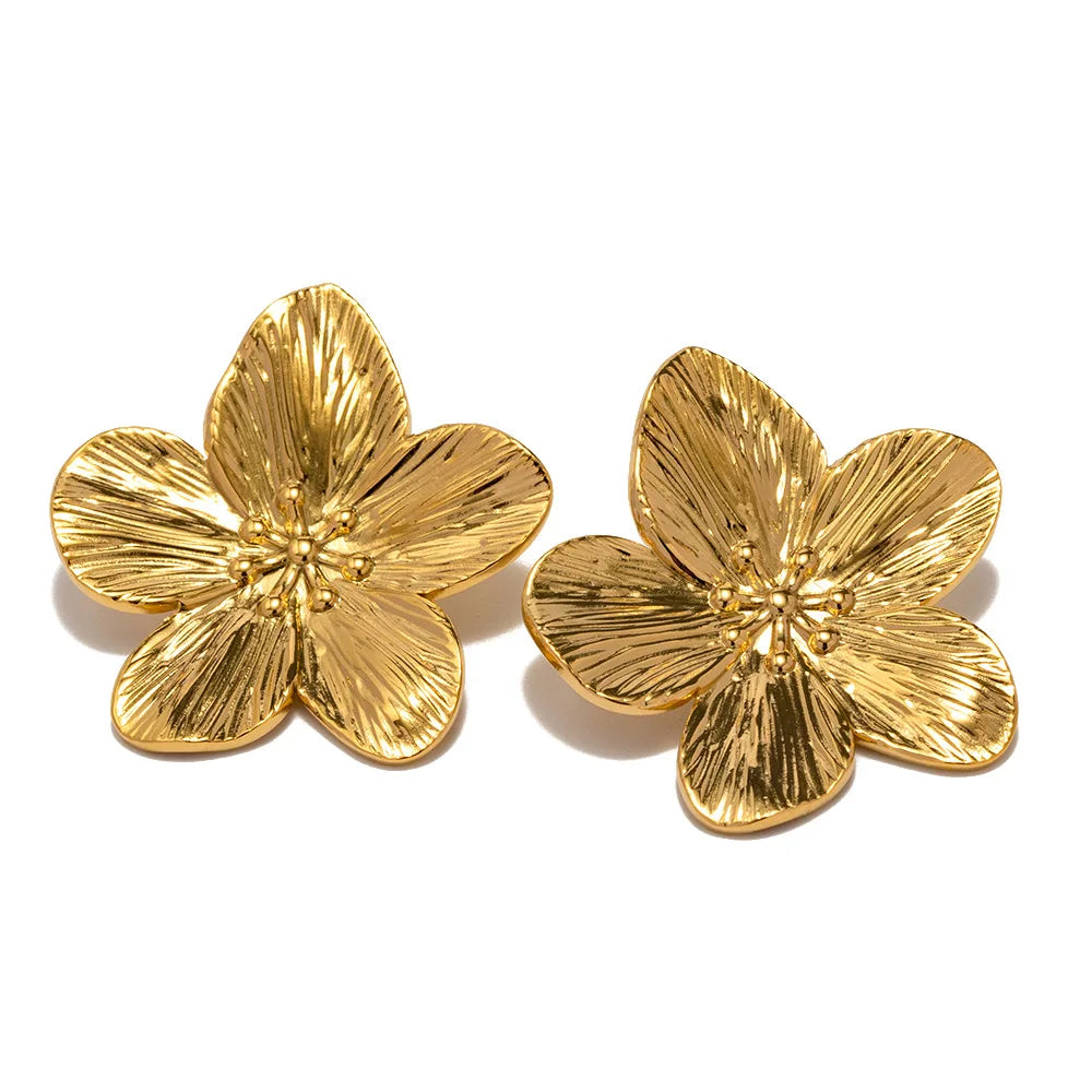 Cinco Hojas Pendientes | Oro 18K