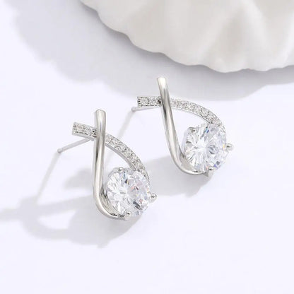 Diamante Hoja Pendientes | Outlet