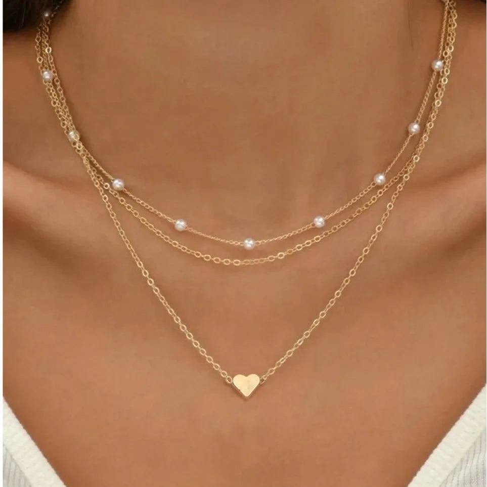 Pack 3x1: Corazon Collares | Oro 18K