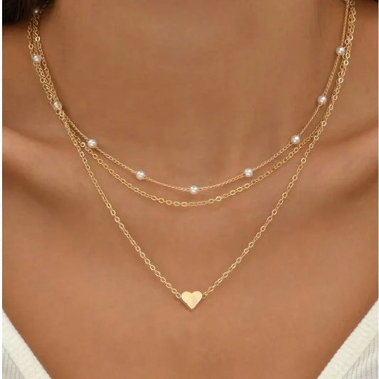 Pack 3x1: Corazon Collares | Oro 18K