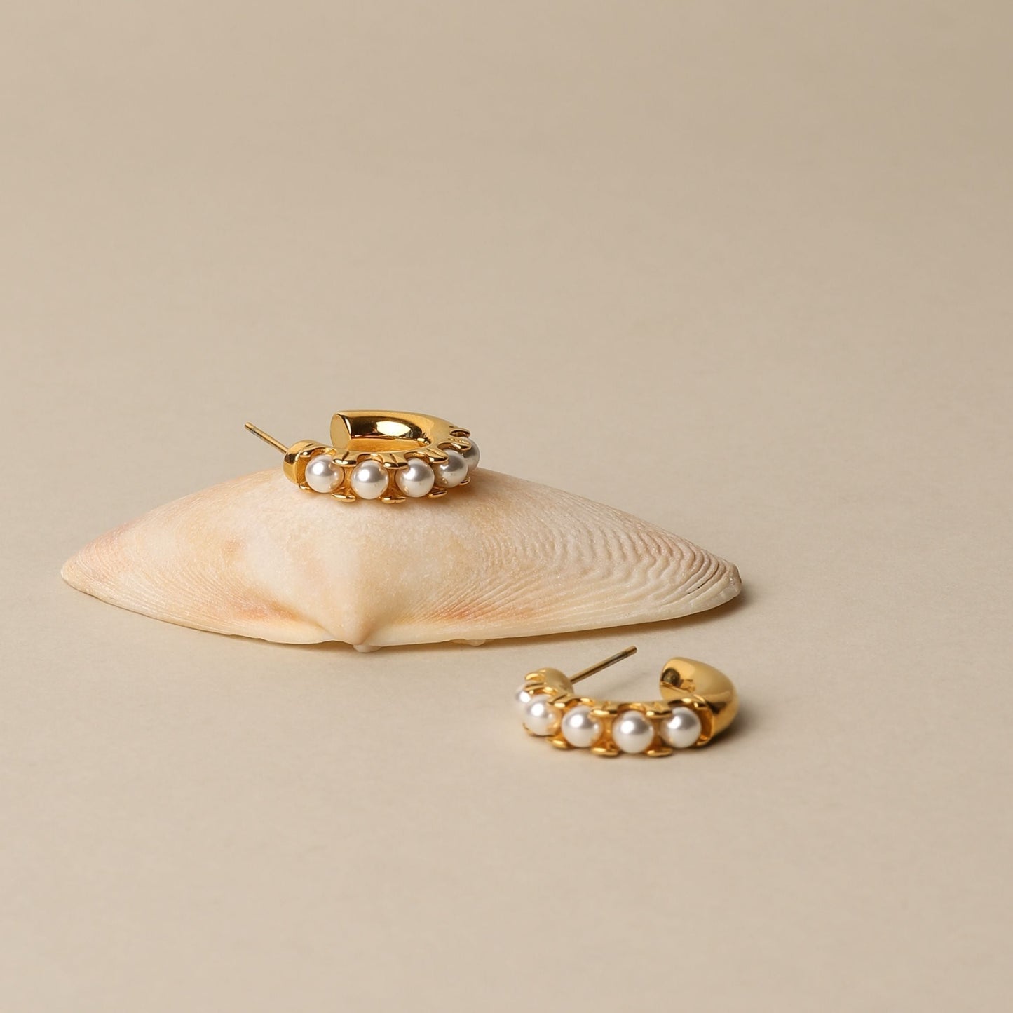 Mini 5 Perlas | Oro 18K